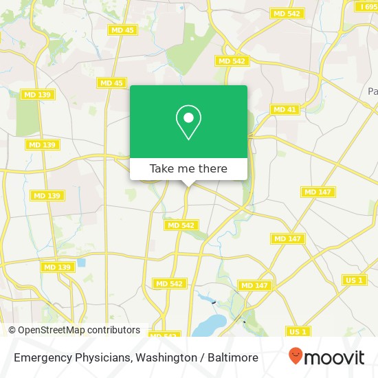 Emergency Physicians map