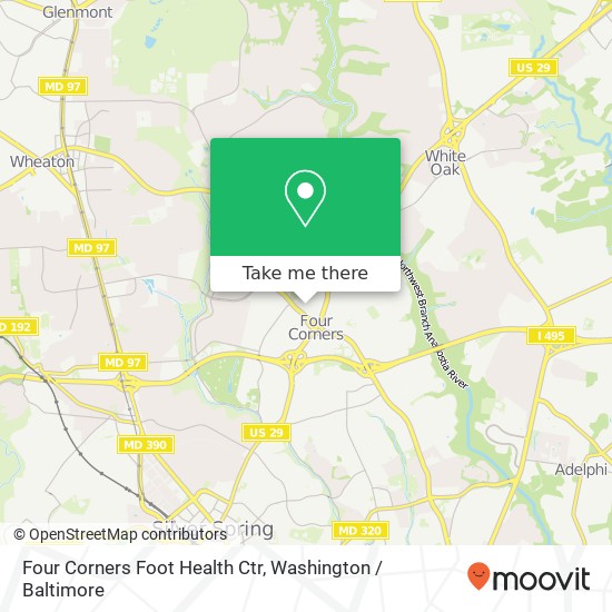 Four Corners Foot Health Ctr map