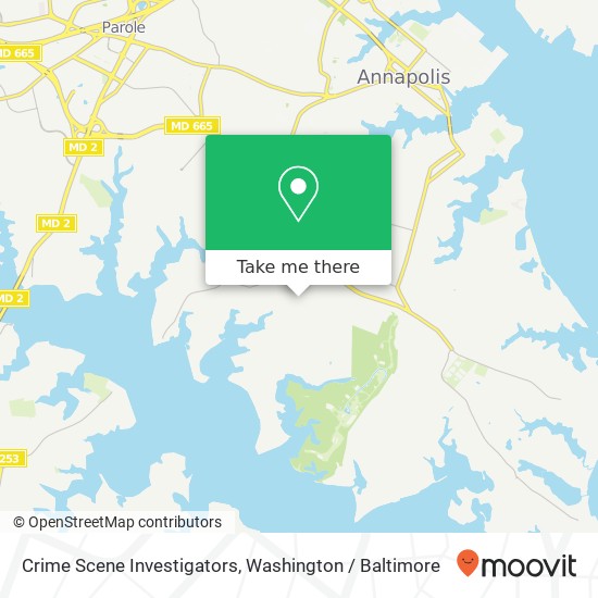Crime Scene Investigators map