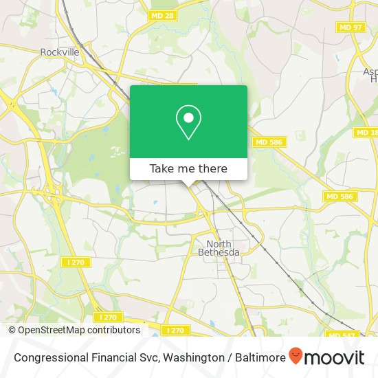 Mapa de Congressional Financial Svc