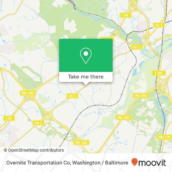 Mapa de Overnite Transportation Co