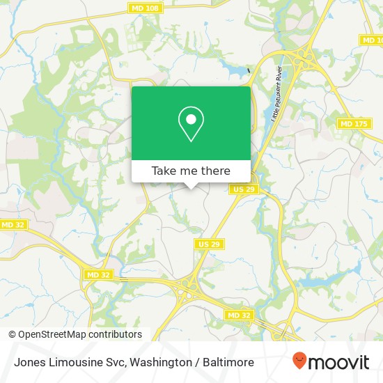 Mapa de Jones Limousine Svc