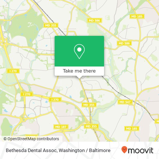 Mapa de Bethesda Dental Assoc