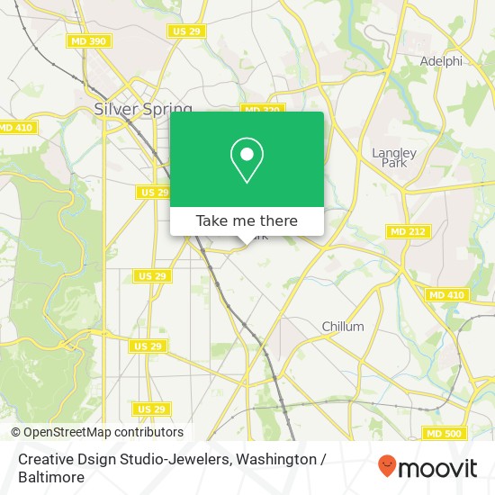 Mapa de Creative Dsign Studio-Jewelers