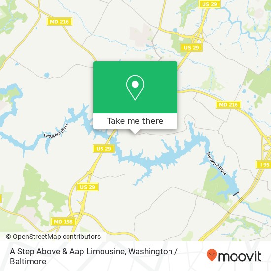 A Step Above & Aap Limousine map