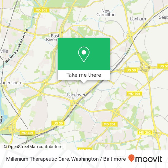 Millenium Therapeutic Care map