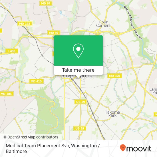 Medical Team Placement Svc map
