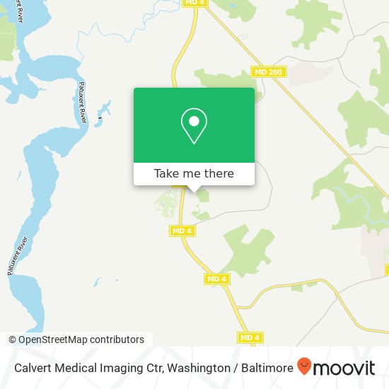 Mapa de Calvert Medical Imaging Ctr