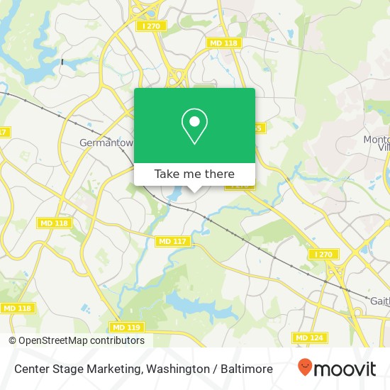 Center Stage Marketing map