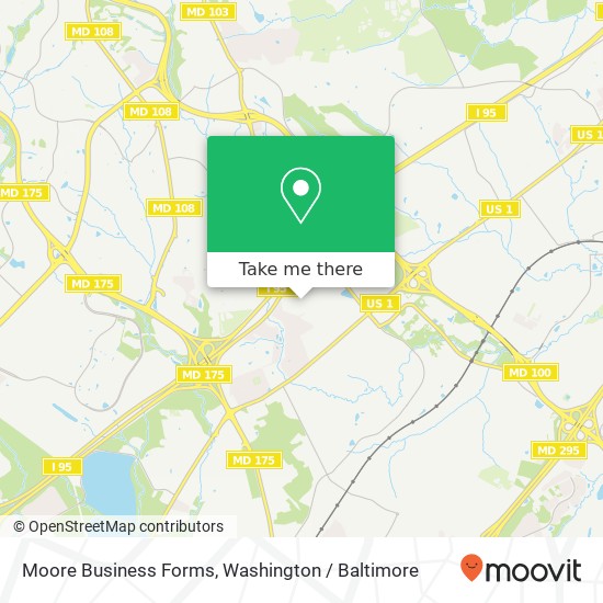 Moore Business Forms map