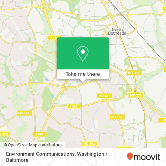 Environment Communications map