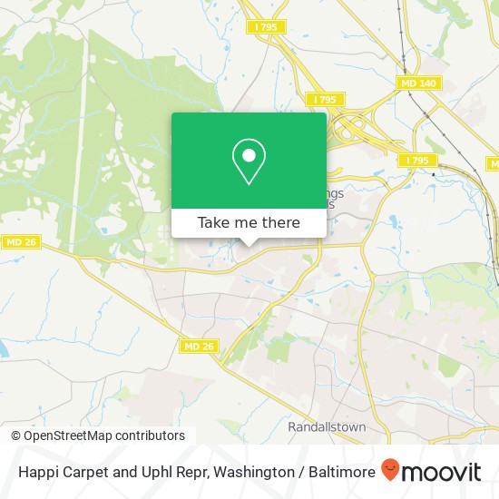 Mapa de Happi Carpet and Uphl Repr