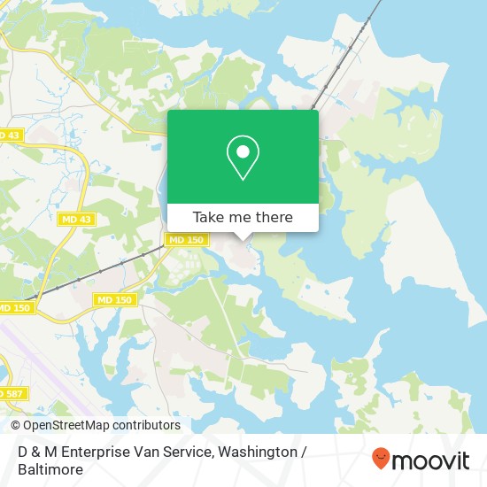 Mapa de D & M Enterprise Van Service