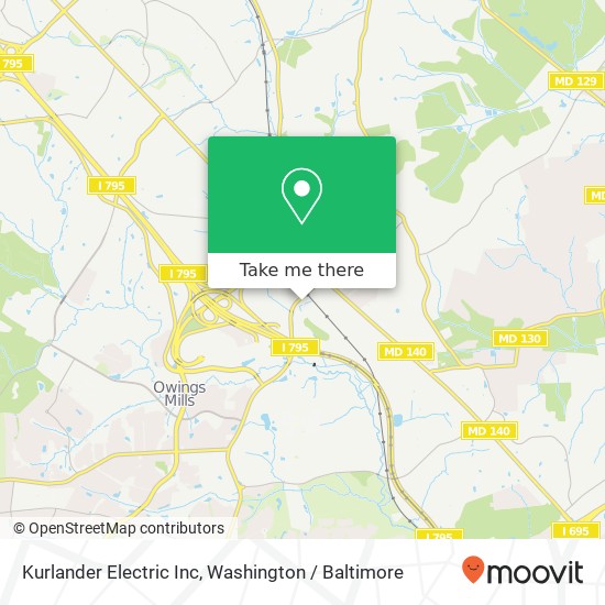 Mapa de Kurlander Electric Inc