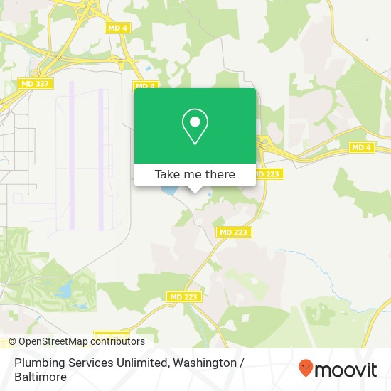 Plumbing Services Unlimited map