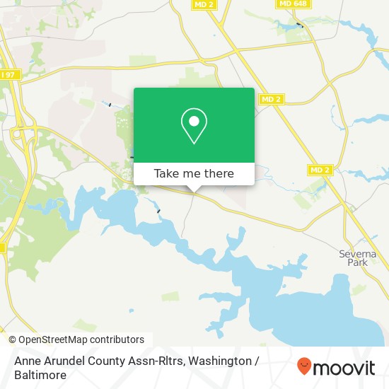 Anne Arundel County Assn-Rltrs map