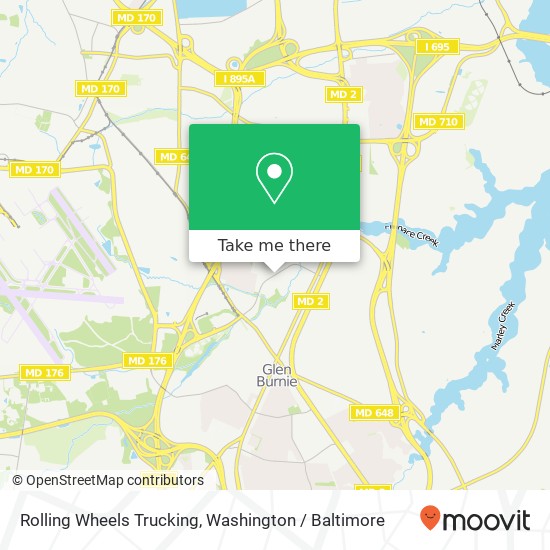 Mapa de Rolling Wheels Trucking