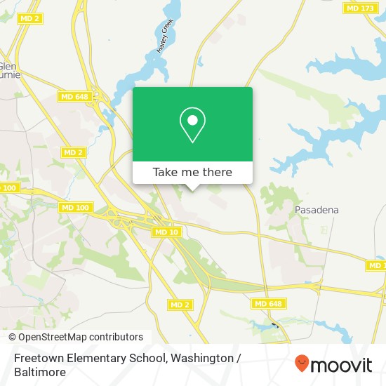 Mapa de Freetown Elementary School