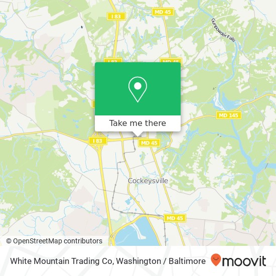 White Mountain Trading Co map