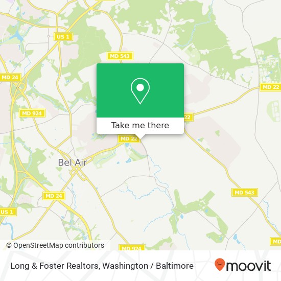 Long & Foster Realtors map