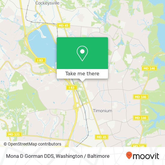 Mona D Gorman DDS map