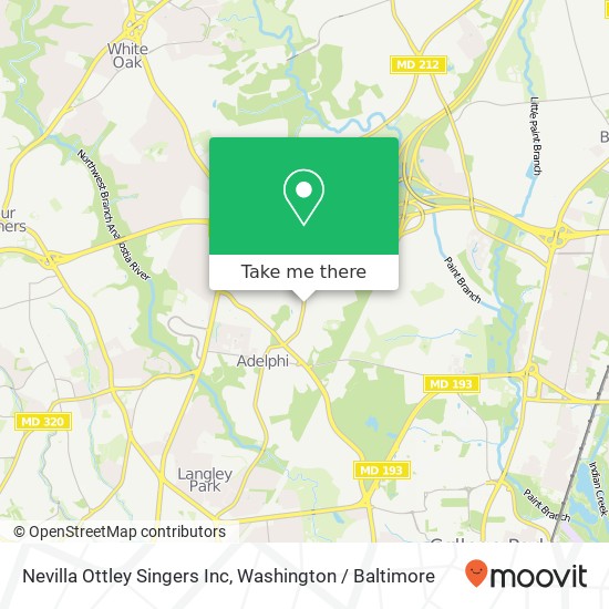 Mapa de Nevilla Ottley Singers Inc