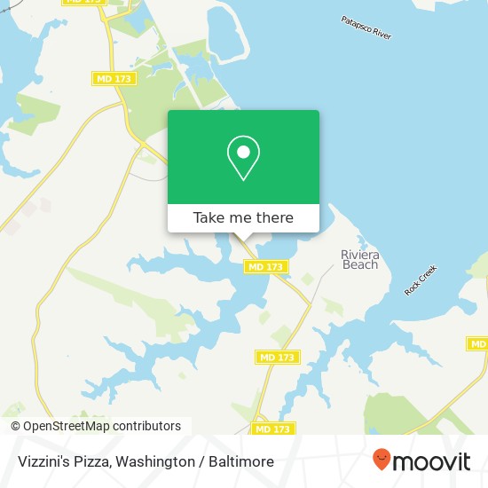 Vizzini's Pizza map