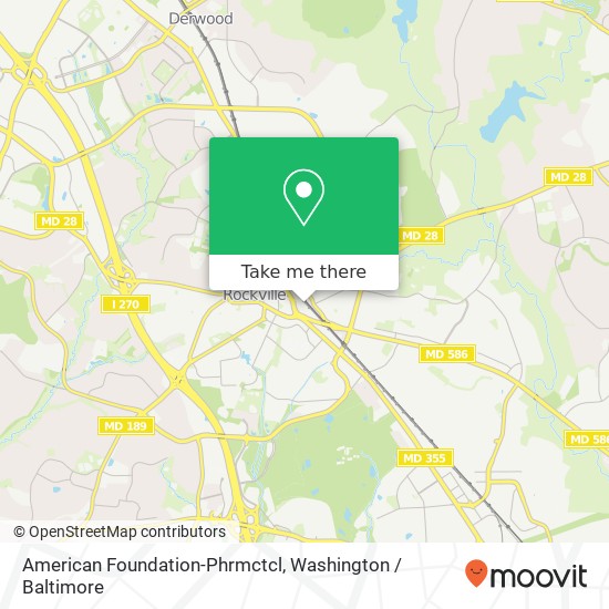 Mapa de American Foundation-Phrmctcl
