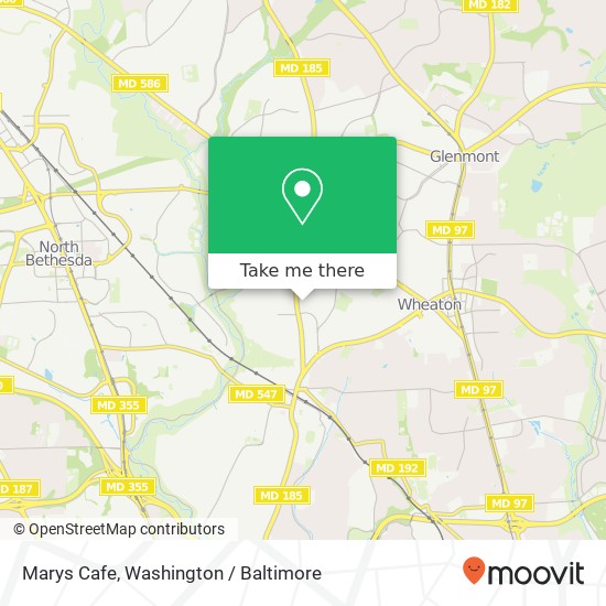Marys Cafe map