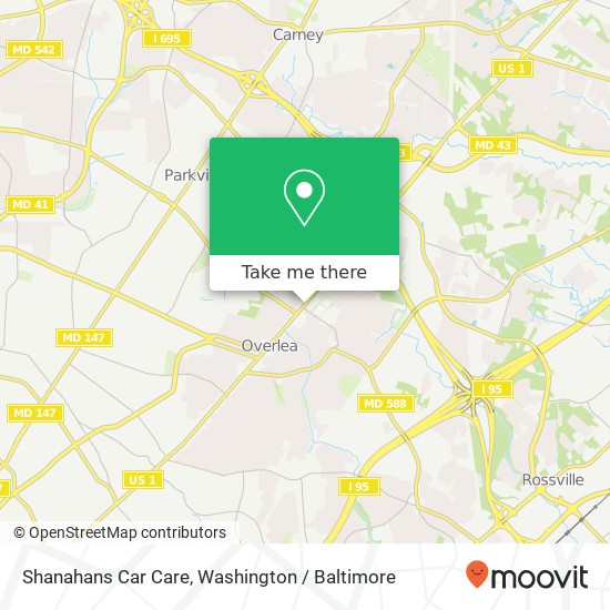 Shanahans Car Care map