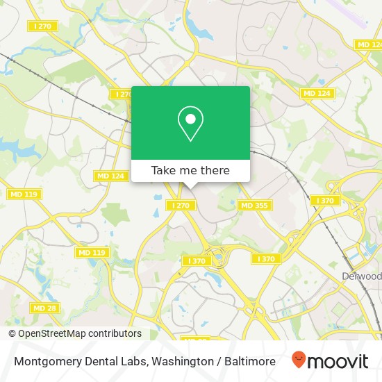 Montgomery Dental Labs map