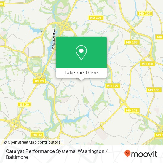 Mapa de Catalyst Performance Systems