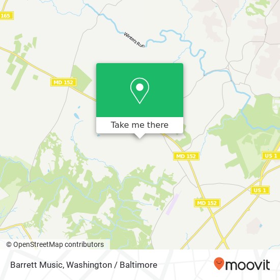 Barrett Music map