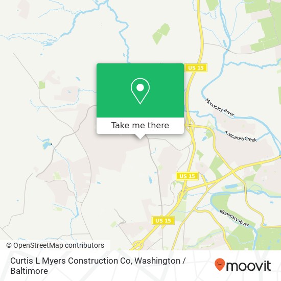 Curtis L Myers Construction Co map