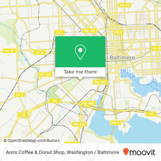Mapa de Ann's Coffee & Donut Shop