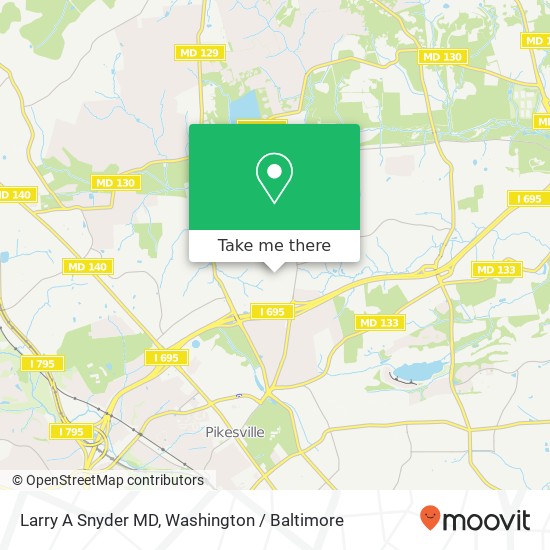 Larry A Snyder MD map