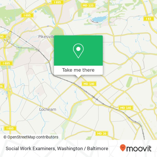 Social Work Examiners map