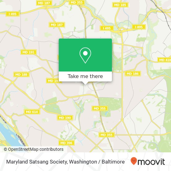 Maryland Satsang Society map