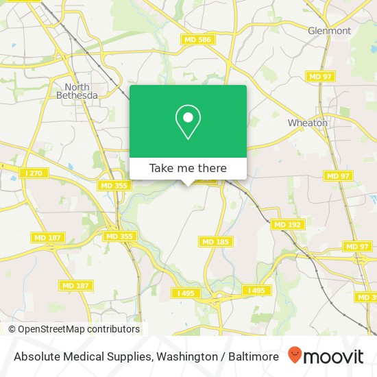 Mapa de Absolute Medical Supplies