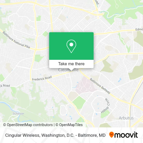 Cingular Wireless map