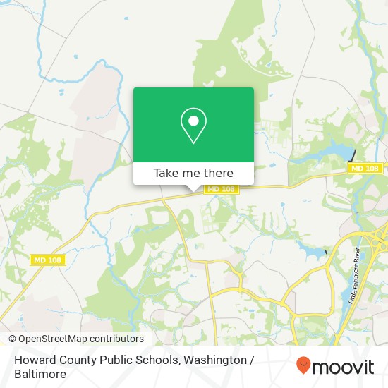 Mapa de Howard County Public Schools