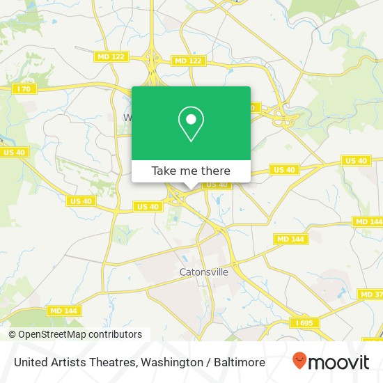 Mapa de United Artists Theatres