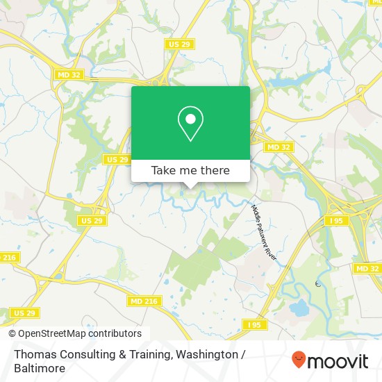Thomas Consulting & Training map