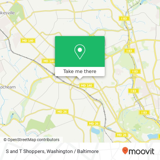 S and T Shoppers map