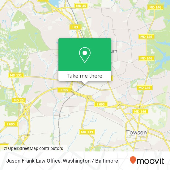 Mapa de Jason Frank Law Office
