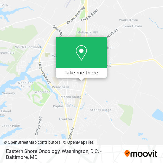 Eastern Shore Oncology map
