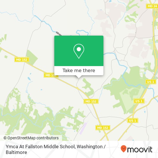 Mapa de Ymca At Fallston Middle School