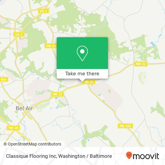 Classique Flooring Inc map