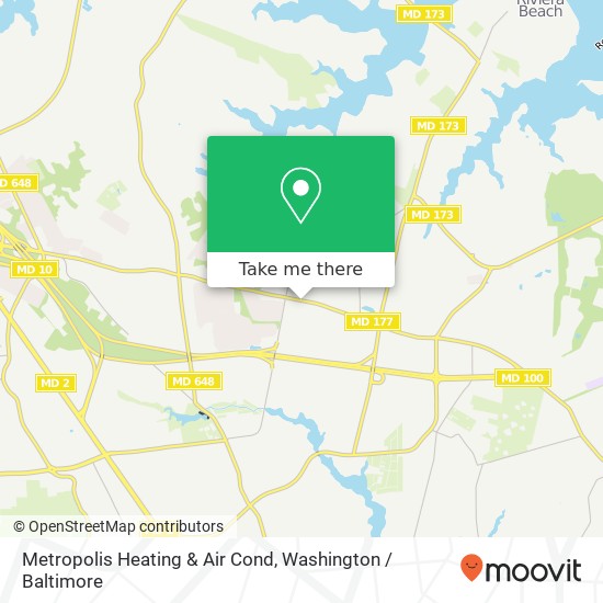 Metropolis Heating & Air Cond map