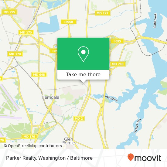 Parker Realty map